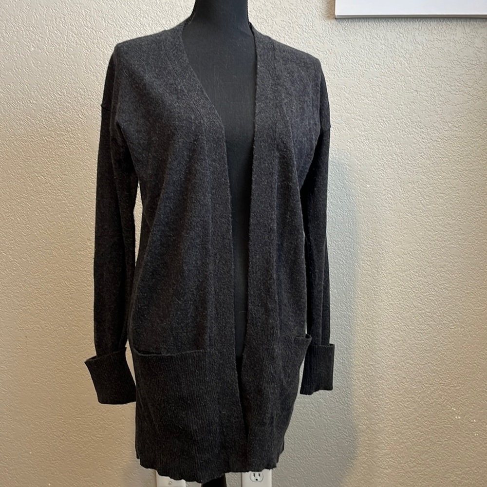 R Label Wool And Cashmere Open Front Cardigan Siz… - image 1